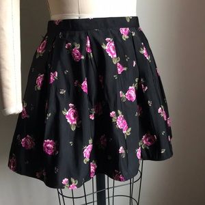 Peony floral skirt